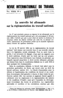 La nouvelle loi allemande sur la réglementation du travail national