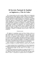 El Servicio Nacional de Sanidad en Inglaterra y País de Gales
