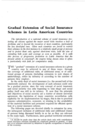 Gradual extension of social insurance schemes in Latin American countries