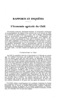 L'économie agricole du Chili