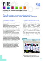 Túnez: empoderar a las mujeres mediante los efectos inducidos de las inversiones para la diversificación económica