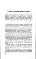 Women in employment in India