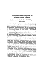 Condiciones de trabajo de losprisioneros de guerra: la convención de Ginebra de 1929 y su aplicación