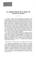 La réglementation de la durée du travail en France