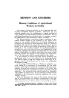 Housing conditions of agricultural workers in Sweden