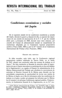 Condiciones económicas y sociales del Japón