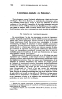 L'assurance-maladie en Palestine