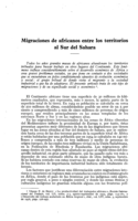 Migraciones de africanos entre los territorios al Sur del Sahara
