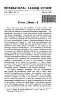 Prison Labour: I