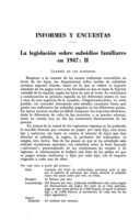 La legislación sobre subsidios familiares en 1947: II