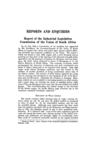 Report of the industrial legislation commission of the Union of South Africa