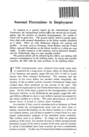 Seasonal fluctuations in employment