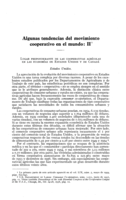 Algunas tendencias del movimiento cooperativo en el mundo: II