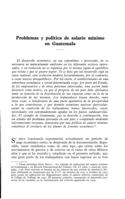 Problemas y política de salario mínimo en Guatemala