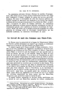 Le travail de nuit des femmes aux Etats-Unis