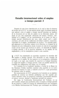 Estudio internacional sobre el empleo a tiempo parcial: I