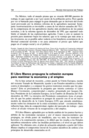 El libro blanco propugna la cohesión europea para reanimar la economía y el empleo