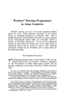 Workers' housing programmes in Asian countries