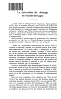 La prévention du chômage en Grande-Bretagne