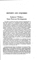 Seafarer's welfare: some post-war developments