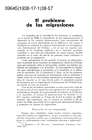 El problema de las migraciones