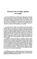 Encuesta sobre el trabajo agrícola en la India