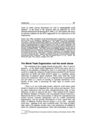 The World Trade Organization and the social clause