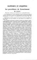 Les procédures de licenciement: III, URSS