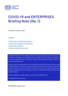 COVID-19 and enterprises: briefing note
