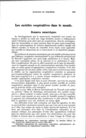 Les sociétés coopératives dans le monde: données numériques