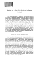 Housing as a post-war problem in Europe: [II]
