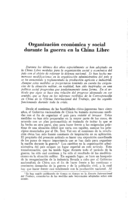 Organización económica y social durante la guerra en la China libre