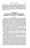 La réforme de l'assurance-invalidité-vieillesse-décès obligatoire des ouvriers en Allemagne: I