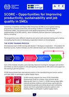 SCORE: opportunities for improving productivity, sustainability and job quality in SMEs