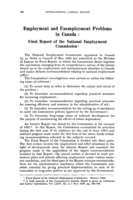 Employment and unemployment problems in Canada: final report of the National Employment Commission