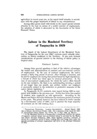 Labour in the mandated territory of Tanganyika in 1929