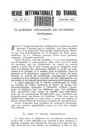 La protection internationale des travailleurs intellectuels