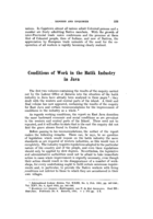 Conditions of work in the Batik industry in Java