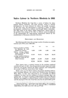 Native labour in Northern Rhodesia in 1931