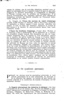 La vie syndicale patronale