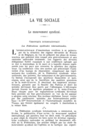 Le mouvement syndical