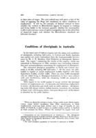 Conditions of aboriginals in Australia