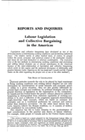 Labour legislation and collective bargaining in the americas