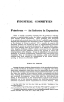 Petroleum: an industry in expansion