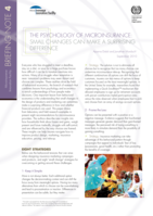 The psychology of microinsurance: small changes can make a surprising difference