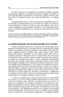 La reestructuración de los ferrocarriles en el mundo