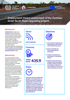 Employment impact assessment of the Zambian Great North Road Upgrading project