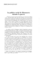 La política social de Dinamarca durante la guerra