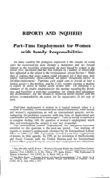 Part-time employment for women with family responsibilities