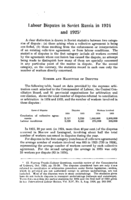 Labour disputes in Soviet Russia in 1924 and 1925